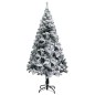 vidaXL Künstlicher Weihnachtsbaum Beschneit Grün 120 cm PVC vidaXL Künstlicher Weihnachtsbaum Beschneit Grün 120 cm PVC