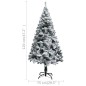 vidaXL Künstlicher Weihnachtsbaum Beschneit Grün 120 cm PVC vidaXL Künstlicher Weihnachtsbaum Beschneit Grün 120 cm PVC