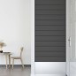 vidaXL Wandpaneele 12 Stk. Grau 90x15 cm Kunstleder 1,62 m² vidaXL Wandpaneele 12 Stk. Grau 90x15 cm Kunstleder 1,62 m²