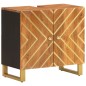 vidaXL 3-tlg. Badschrank-Set Braun und Schwarz Massivholz Mango vidaXL 3-tlg. Badschrank-Set Braun und Schwarz Massivholz Mango