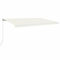 vidaXL Gelenkarmmarkise Einziehbar 500x300 cm Creme