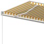 vidaXL Markise Manuell Einziehbar 450x300 cm Gelb und Weiß vidaXL Markise Manuell Einziehbar 450x300 cm Gelb und Weiß