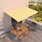 vidaXL Gelenkarmmarkise Einziehbar 500x300 cm Gelb und Weiß vidaXL Gelenkarmmarkise Einziehbar 500x300 cm Gelb und Weiß