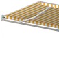 vidaXL Gelenkarmmarkise Einziehbar 500x300 cm Gelb und Weiß vidaXL Gelenkarmmarkise Einziehbar 500x300 cm Gelb und Weiß
