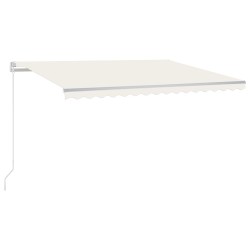 vidaXL Gelenkarmmarkise Einziehbar 450x300 cm Creme