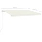 vidaXL Gelenkarmmarkise Einziehbar 450x300 cm Creme vidaXL Gelenkarmmarkise Einziehbar 450x300 cm Creme