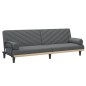 vidaXL Schlafsofa mit Armlehnen Dunkelgrau Stoff vidaXL Schlafsofa mit Armlehnen Dunkelgrau Stoff