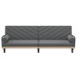 vidaXL Schlafsofa mit Armlehnen Dunkelgrau Stoff vidaXL Schlafsofa mit Armlehnen Dunkelgrau Stoff