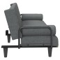 vidaXL Schlafsofa mit Armlehnen Dunkelgrau Stoff vidaXL Schlafsofa mit Armlehnen Dunkelgrau Stoff