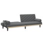 vidaXL Schlafsofa mit Armlehnen Dunkelgrau Stoff vidaXL Schlafsofa mit Armlehnen Dunkelgrau Stoff