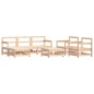 vidaXL 7-tlg. Garten-Lounge-Set mit Kissen Massivholz vidaXL 7-tlg. Garten-Lounge-Set mit Kissen Massivholz