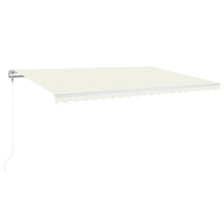 vidaXL Markise Automatisch Einziehbar 500x350 cm Creme