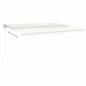 vidaXL Markise Automatisch Einziehbar 500x350 cm Creme