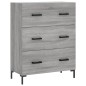 Highboard Grau Sonoma 69,5x34x180 cm Holzwerkstoff Highboard Grau Sonoma 69,5x34x180 cm Holzwerkstoff