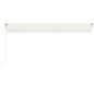 vidaXL Markise Automatisch Einziehbar 500x350 cm Creme