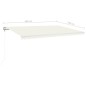 vidaXL Markise Automatisch Einziehbar 500x350 cm Creme