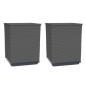 vidaXL Pflanzkübel 2 Stk. Schwarz 30x30x37 cm Polypropylen vidaXL Pflanzkübel 2 Stk. Schwarz 30x30x37 cm Polypropylen