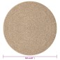 vidaXL Teppich 160 cm Jute-Optik Innen und Außen vidaXL Teppich 160 cm Jute-Optik Innen und Außen