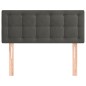 vidaXL Kopfteil Dunkelgrau 100x5x78/88 cm Samt