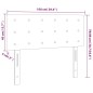 vidaXL Kopfteil Dunkelgrau 100x5x78/88 cm Samt