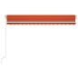 vidaXL Gelenkarmmarkise Einziehbar 450x350 cm Orange und Braun vidaXL Gelenkarmmarkise Einziehbar 450x350 cm Orange und Braun