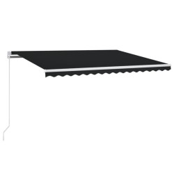 vidaXL Gelenkarmmarkise Einziehbar 450x350 cm Anthrazit