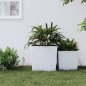 vidaXL Pflanzkübel mit herausnehmbaren Einsatz Weiß 37/64 L PP-Rattan vidaXL Pflanzkübel mit herausnehmbaren Einsatz Weiß 37/64 L PP-Rattan