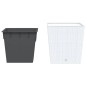 vidaXL Pflanzkübel mit herausnehmbaren Einsatz Weiß 37/64 L PP-Rattan vidaXL Pflanzkübel mit herausnehmbaren Einsatz Weiß 37/64 L PP-Rattan