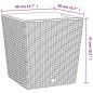 vidaXL Pflanzkübel mit herausnehmbaren Einsatz Weiß 37/64 L PP-Rattan vidaXL Pflanzkübel mit herausnehmbaren Einsatz Weiß 37/64 L PP-Rattan