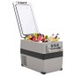 vidaXL Kühlbox mit Griff und Adapter Schwarz und Grau 35 L PP & PE vidaXL Kühlbox mit Griff und Adapter Schwarz und Grau 35 L PP & PE