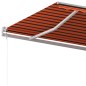 vidaXL Gelenkarmmarkise Einziehbar 500x350 cm Orange und Braun vidaXL Gelenkarmmarkise Einziehbar 500x350 cm Orange und Braun