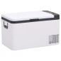vidaXL Kühlbox mit Griff und Adapter Schwarz und Weiß 25 L PP & PE vidaXL Kühlbox mit Griff und Adapter Schwarz und Weiß 25 L PP & PE