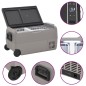 vidaXL Kühlbox mit Rollen und Adapter Schwarz & Grau 60 L PP & PE vidaXL Kühlbox mit Rollen und Adapter Schwarz & Grau 60 L PP & PE