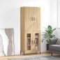 vidaXL Highboard Sonoma-Eiche 69,5x34x180 cm Holzwerkstoff vidaXL Highboard Sonoma-Eiche 69,5x34x180 cm Holzwerkstoff