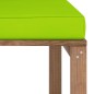 vidaXL Outdoor-Mittelsofa Paletten mit Kissen in Hellgrün vidaXL Outdoor-Mittelsofa Paletten mit Kissen in Hellgrün