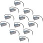 vidaXL LED-Wandeinbauleuchten für Treppen 12 Stk. 44x111x56 mm vidaXL LED-Wandeinbauleuchten für Treppen 12 Stk. 44x111x56 mm