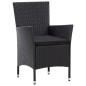 9-tlg. Garten-Essgruppe Poly Rattan Schwarz 9-tlg. Garten-Essgruppe Poly Rattan Schwarz