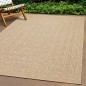 vidaXL Teppich 140x200 cm Jute-Optik Innen und Außen vidaXL Teppich 140x200 cm Jute-Optik Innen und Außen