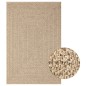 vidaXL Teppich 140x200 cm Jute-Optik Innen und Außen vidaXL Teppich 140x200 cm Jute-Optik Innen und Außen