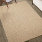 vidaXL Teppich 140x200 cm Jute-Optik Innen und Außen vidaXL Teppich 140x200 cm Jute-Optik Innen und Außen