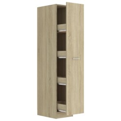 vidaXL Apothekerschrank Sonoma-Eiche 30x42,5x150 cm Holzwerkstoff