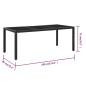 9-tlg. Garten-Essgruppe Poly Rattan Schwarz 9-tlg. Garten-Essgruppe Poly Rattan Schwarz