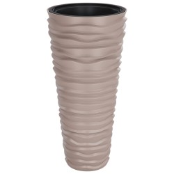 vidaXL Pflanzkübel mit herausnehmbaren Einsatz Mokka 18/45 L PP