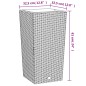 vidaXL Pflanzkübel mit herausnehmbaren Einsatz Anthrazit 21/49 L PP vidaXL Pflanzkübel mit herausnehmbaren Einsatz Anthrazit 21/49 L PP