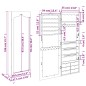 vidaXL Schmuckschrank mit Spiegel Wandmontage 37,5x10x106 cm vidaXL Schmuckschrank mit Spiegel Wandmontage 37,5x10x106 cm