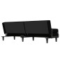 vidaXL Schlafsofa mit Armlehnen Schwarz Stoff vidaXL Schlafsofa mit Armlehnen Schwarz Stoff