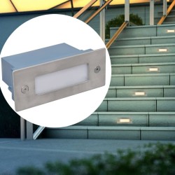 vidaXL LED-Wandeinbauleuchten für Treppen 6 Stk. 44x111x56 mm