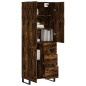 vidaXL Highboard Räuchereiche 69,5x34x180 cm Holzwerkstoff vidaXL Highboard Räuchereiche 69,5x34x180 cm Holzwerkstoff