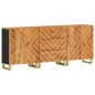 vidaXL Beistellschränke 3 Stk. Braun & Schwarz 60x33,5x75 cm Mangoholz vidaXL Beistellschränke 3 Stk. Braun & Schwarz 60x33,5x75 cm Mangoholz