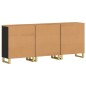 vidaXL Beistellschränke 3 Stk. Braun & Schwarz 60x33,5x75 cm Mangoholz vidaXL Beistellschränke 3 Stk. Braun & Schwarz 60x33,5x75 cm Mangoholz